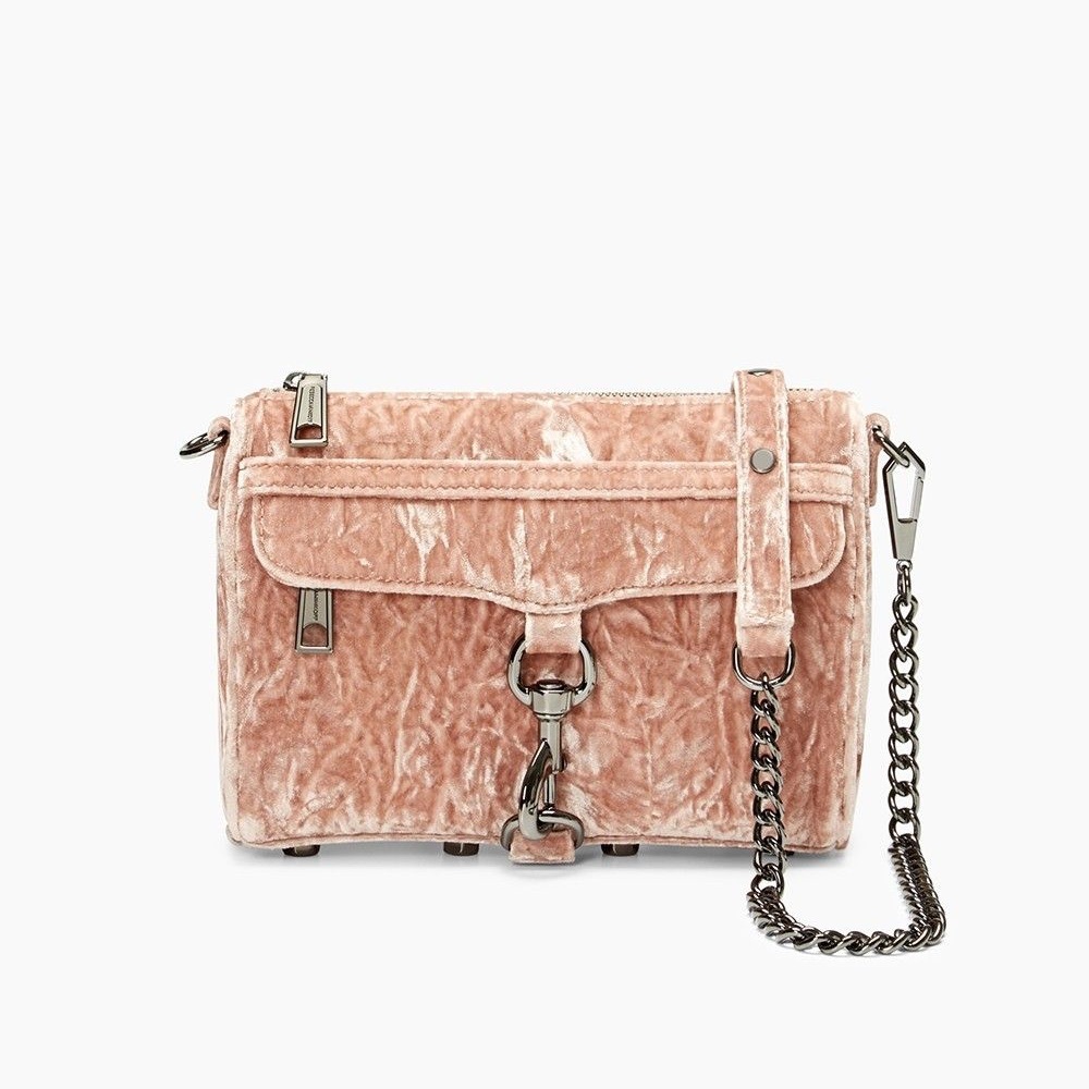 Rebecca Minkoff Pink Velvet Crossbody
